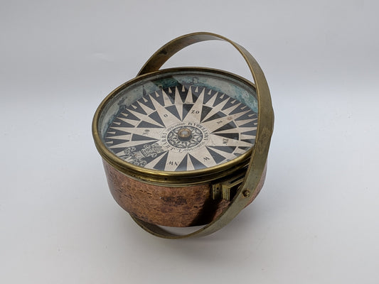Antique Dry Card Compass L.J. Harri Amsterdam