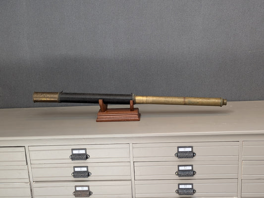 Large Antique Mariners Single Drawer Telescope