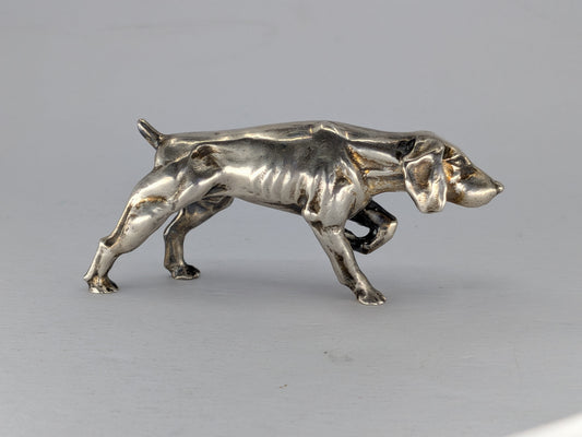 French Silver Miniature Pointer Dog Isidore Zvick